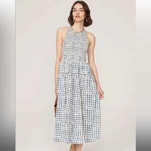 Madewell haltered tiered midi dress